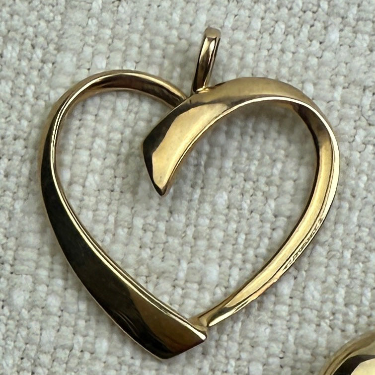 18K/14K Vintage Heart Pendants/Charms Group G (Select Your Favorite)