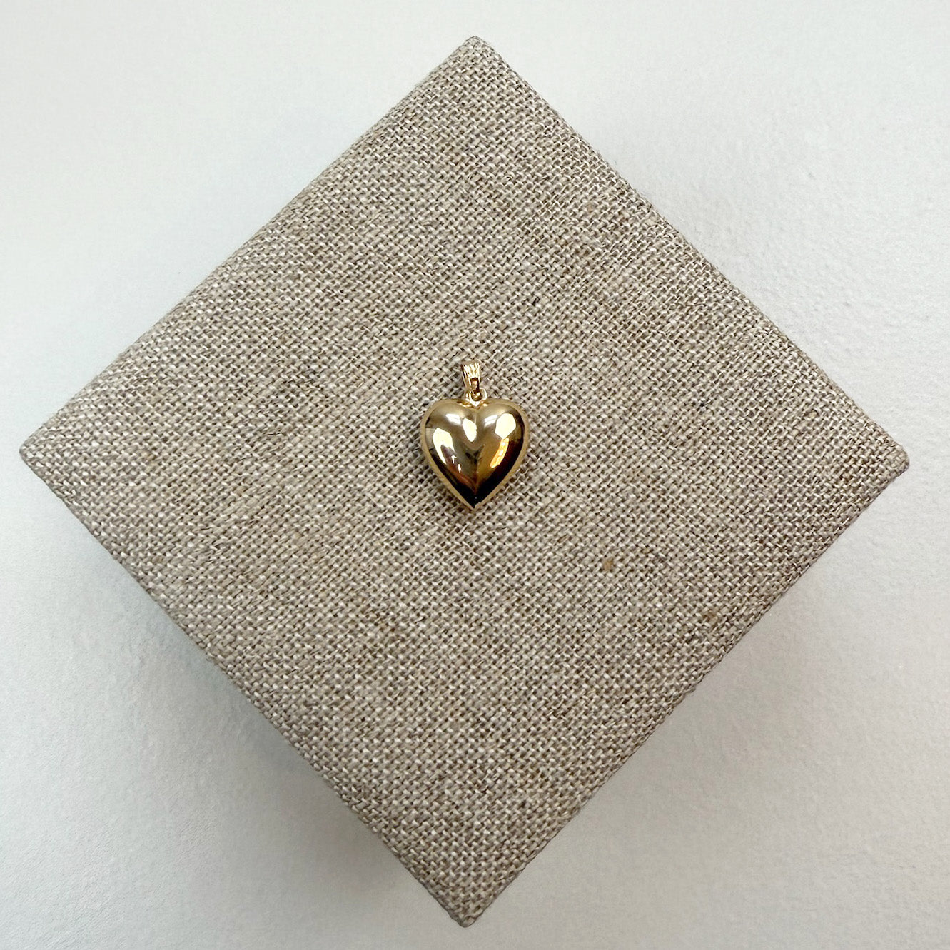 High Polish Puffy Heart Pendant 14K Yellow Gold
