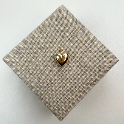 High Polish Puffy Heart Pendant 14K Yellow Gold